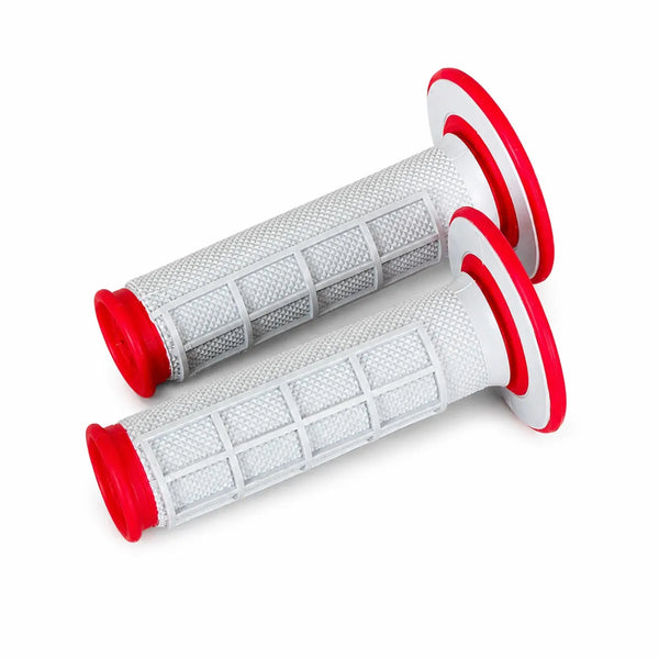 Renthal Dual Series Half Waffle — Red + throttle tube + Throttle Cam