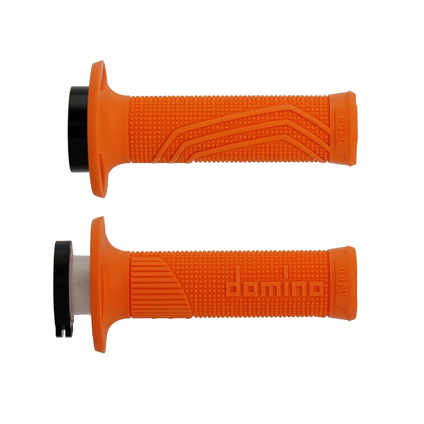 DOMINO GRIPS MX D100 D-LOCK ON 4T ORANGE