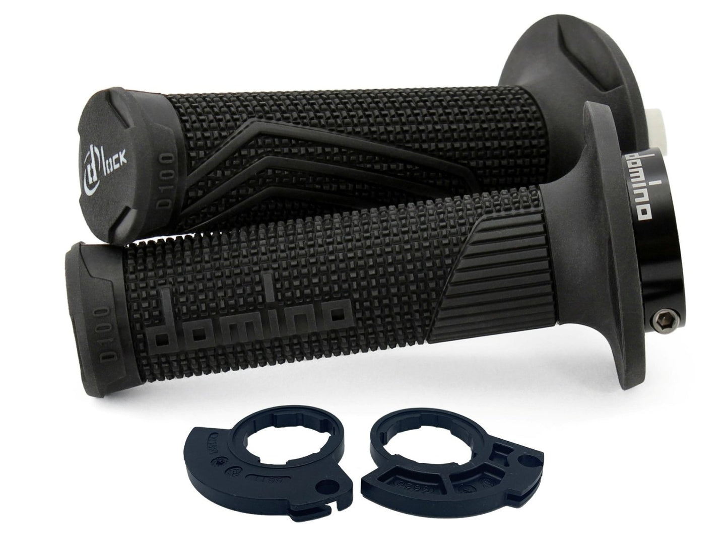 DOMINO GRIPS MX D100 D-LOCK ON 2T BLACK