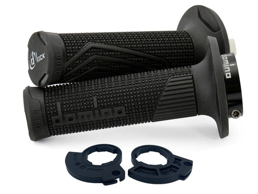 DOMINO GRIPS MX D100 D-LOCK ON 2T BLACK