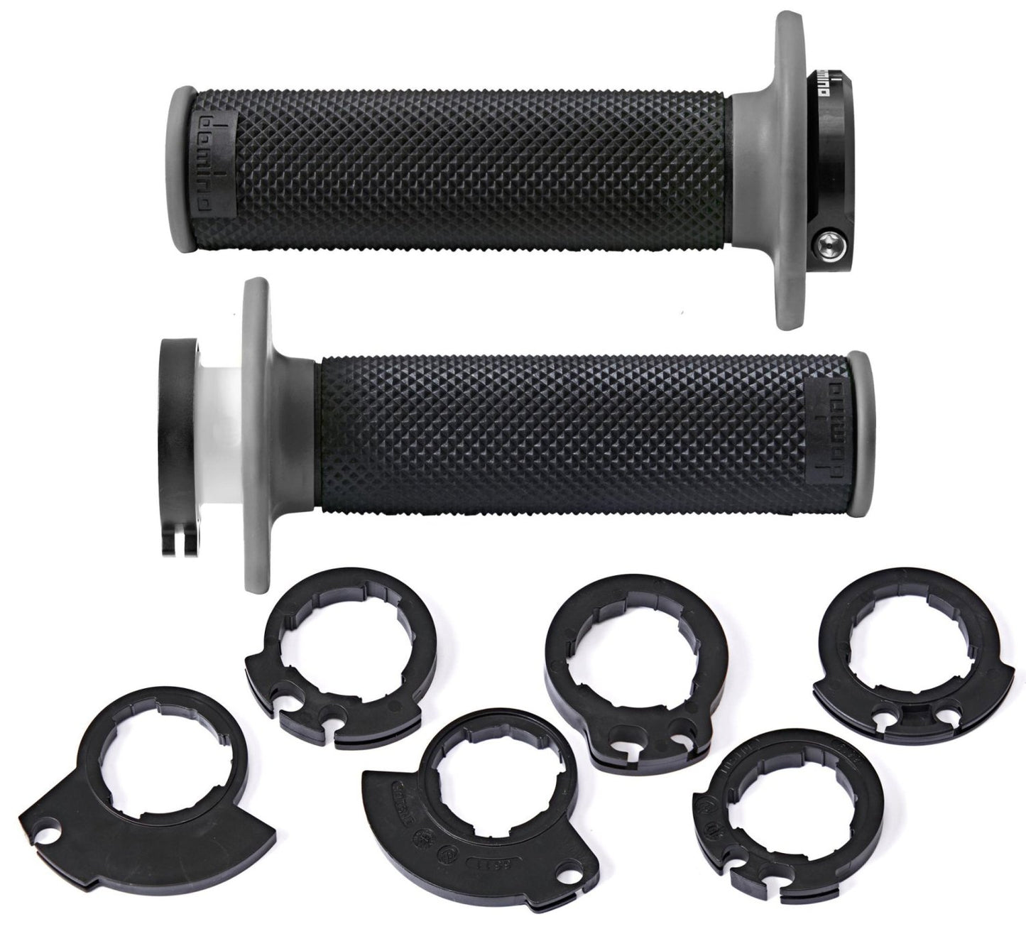 DOMINO GRIPS MX D200 D-LOCK ON BLACK GREY