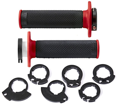 DOMINO GRIPS MX D200 D-LOCK ON BLACK RED