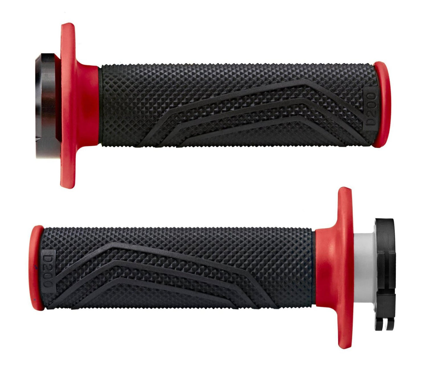 DOMINO GRIPS MX D200 D-LOCK ON BLACK RED
