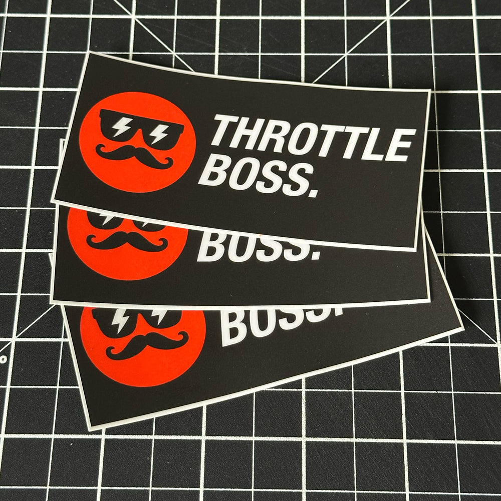 ThrottleBoss® Signature Sticker Packs – Matte Finish 100x50mm