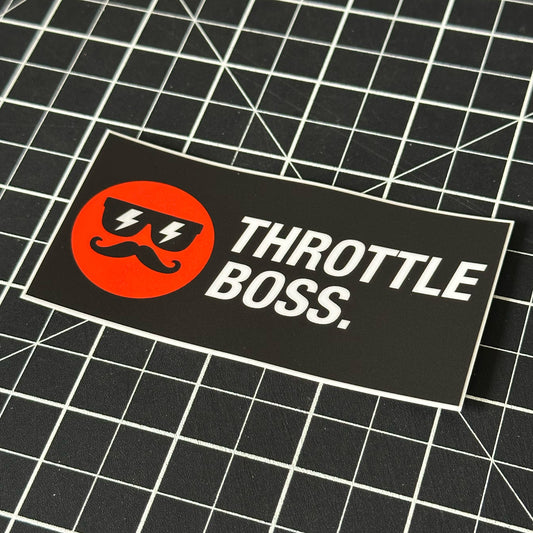 ThrottleBoss™ Signature Sticker – Matte Finish (100x50mm) Packs