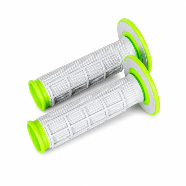 Renthal Dual Series Half Waffle — Green + throttle tube + Throttle Cam