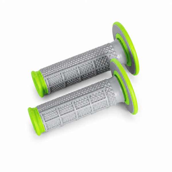 Renthal Dual Series Tapered — Green + throttle tube + Throttle Cam