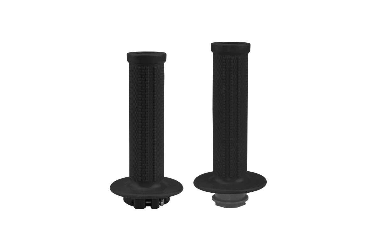 UFO Black Lock-On Motocross Grips | Universal Fit + 8 Cams
