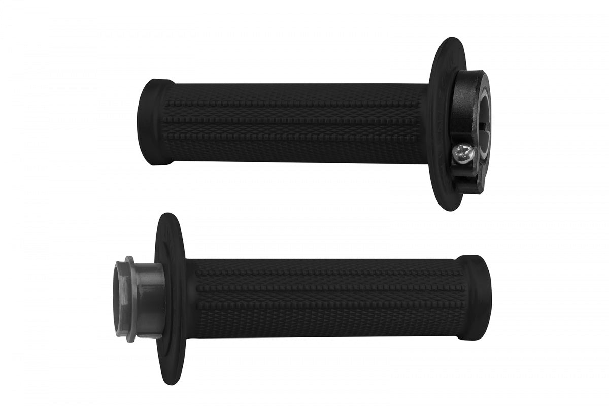 UFO Black Lock-On Motocross Grips | Universal Fit + 8 Cams