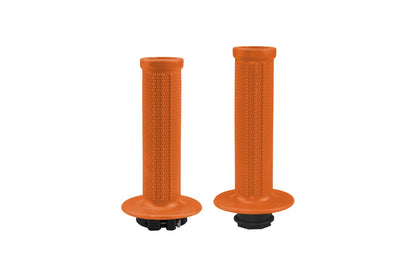 UFO Orange Lock-On Motocross Grips | Universal Fit + 8 Cams
