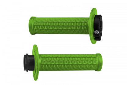 UFO Green Lock-On Motocross Grips | Universal Fit + 8 Cams