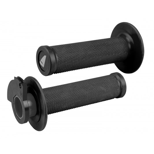 UFO Black Lock-On Motocross Grips | Universal Fit + 8 Cams