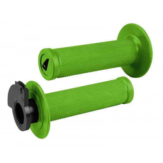 UFO Green Lock-On Motocross Grips | Universal Fit + 8 Cams