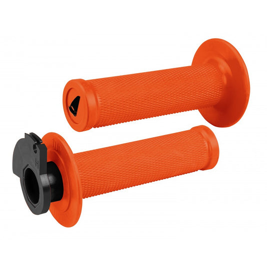 UFO Orange Lock-On Motocross Grips | Universal Fit + 8 Cams